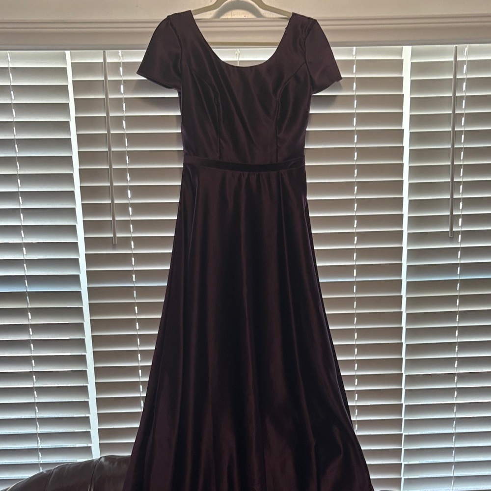 Alfred Angelo Deep Purple Maxi Dress